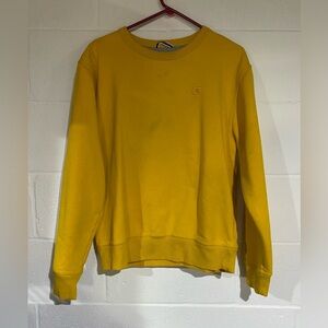 Yellow champion Crewneck medium